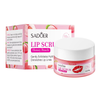 Скраб для губ SADOER Peach с экстрактом персика, увлажняющий 20 г