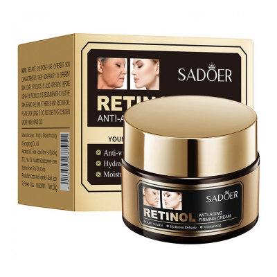 Антивозрастной крем для лица SADOER Retinol укрепляющий против морщин 50 г