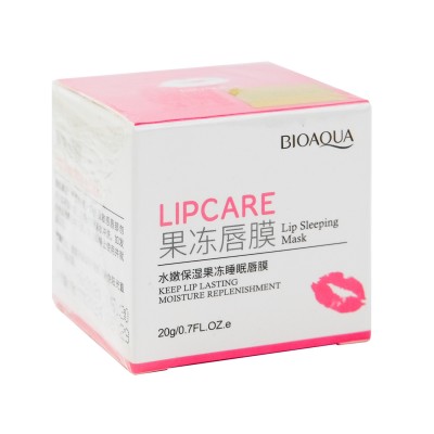 Ночная маска для губ BIOAQUA Lip Sleeping Mask с экстрактом клубники 20 г