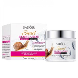 Ночная маска для лица SADOER Snail Reorganize Collagen увлажняющая, омолаживающая 110 г