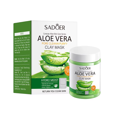 Грязевая маска для лица SADOER Curacao Aloe Vera для глубокого очищения пор 100 г