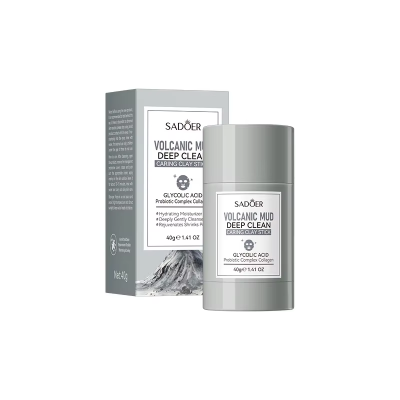 Глиняная маска-стик для лица SADOER Volcanic для глубокой очистки пор 40 г