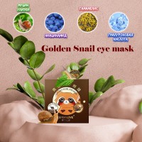 Гидрогелевые патчи под глаза SERSANLOVE Golden Snail Eye Mask с фильтратом слизи улитки 60 шт 