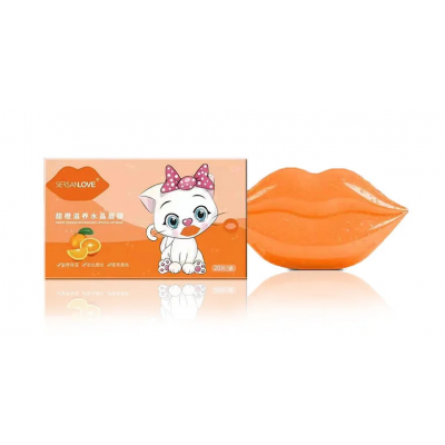 Гидрогелевые патчи для губ SERSANLOVE Sweet Orange Crystal Lip Mask с экстрактом апельсина 20 шт