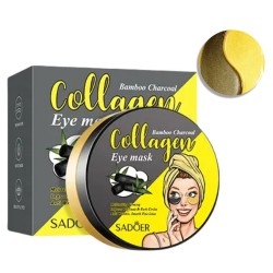 Гідрогелеві патчі під очі SADOER Bamboo Charcoal Collagen зволожуючі з ефектом ліфтингу 60 шт