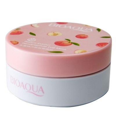Гідрогелеві патчі під очі BIOAQUA Peach Extract Hexapeptide Eye Mask з екстрактом персика 60 шт