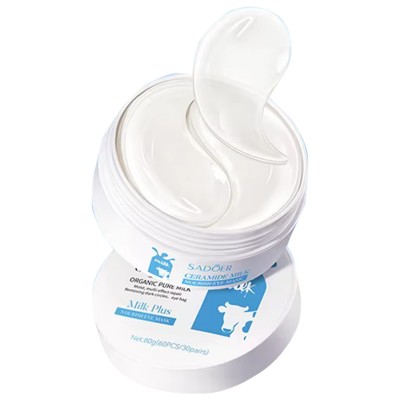 Гідрогелеві патчі під очі SADOER Ceramide Milk Plus інтенсивне зволоження та живлення 60 шт