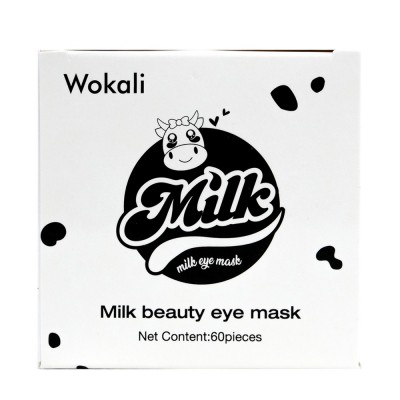 Омолоджуючі гідрогелеві патчі під очі Wokali Milk Eye Mask 60 шт