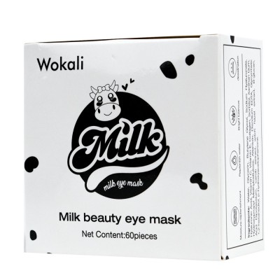 Омолоджуючі гідрогелеві патчі під очі Wokali Milk Eye Mask 60 шт