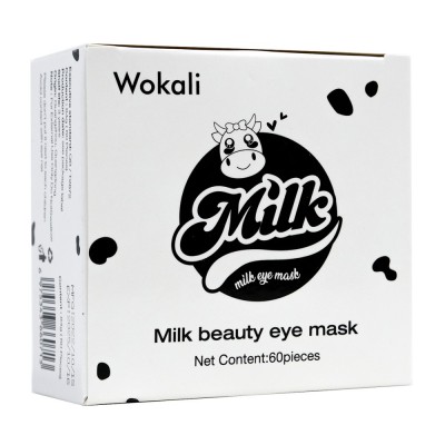 Омолоджуючі гідрогелеві патчі під очі Wokali Milk Eye Mask 60 шт
