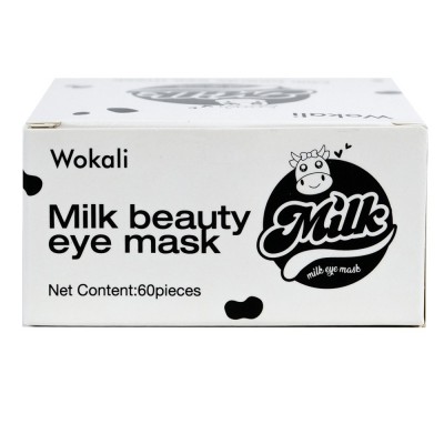 Омолоджуючі гідрогелеві патчі під очі Wokali Milk Eye Mask 60 шт
