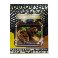 Натуральный скраб для лица и тела Wokali Coffee Face and Body Natural Scrub WKL623 500 мл