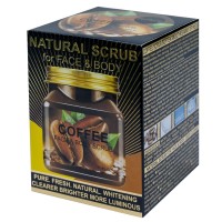 Натуральный скраб для лица и тела Wokali Coffee Face and Body Natural Scrub WKL623 500 мл