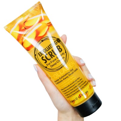 Cкраб для обличчя і тіла Wokali Collagen Face and Body Exfoliating Scrub WKL586 320 мл