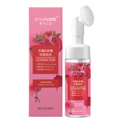 Пенка-мусс для умывания SERSANLOVE Pomegranate & Rose Cleansing Foam с экстрактом граната и розы 120 мл