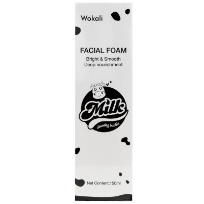 Пінка-мус для вмивання Wokali Milk Facial Foam 150 мл