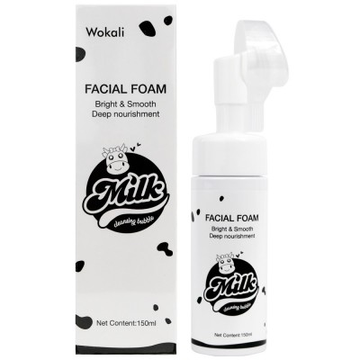 Пінка-мус для вмивання Wokali Milk Facial Foam 150 мл