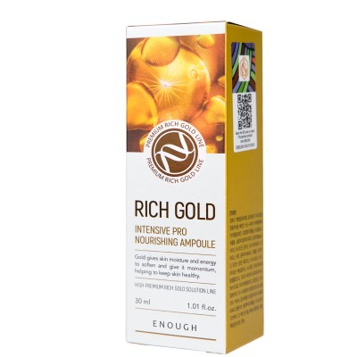 Сироватка для обличчя Enough Rich Gold Intensive Pro Nourishing Ampoule 30 мл