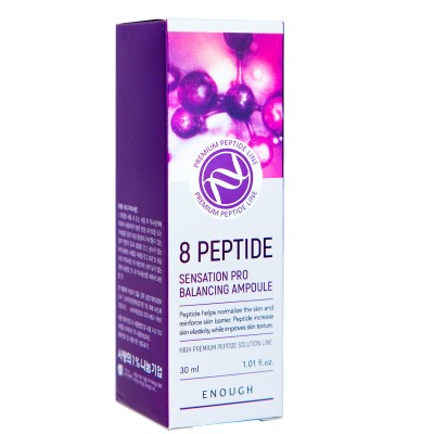 Сироватка для обличчя Enough 8 Peptide Sensation Pro Balancing Ampoule з пептидами 30 мл