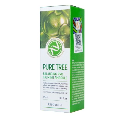 Сироватка для обличчя Enough Pure Tree Balancing Pro Calming Ampoule 30 мл