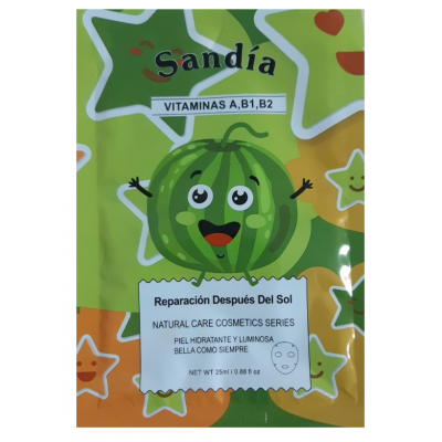 Маска для обличчя Bioska Sandia з вітаміном А В1 В2 після засмаги 25 мл