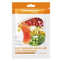 Тканевая маска для лица BIOAQUA с растительными экстрактами и ферментами для нежной и ровной кожи 25 г