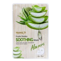 Тканевая маска Wokali Aloe Vera Fruits Gelato Soothing Mask с экстрактом алоэ вера HA-3012 (30мл*10шт)
