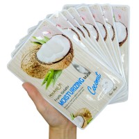 Тканевая маска Wokali Coconut Fruits Gelato Moisturizing Mask с экстрактом кокоса HA-3007 (30мл*10шт)