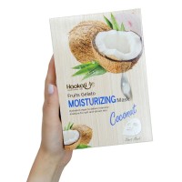 Тканевая маска Wokali Coconut Fruits Gelato Moisturizing Mask с экстрактом кокоса HA-3007 (30мл*10шт)