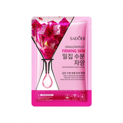 Тканинна маска для обличчя SADOER Dragon Fruit зволожуюча, зміцнююча 25 г