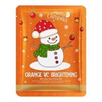 Тканинна маска для обличчя SADOER Christmas Orange освітлююча 25 г