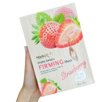 Тканевая маска Wokali Strawberry Fruits Gelato Firming Mask с экстрактом клубники HA-3009 (30мл*10шт)