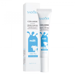 Крем для шкіри навколо очей SADOER Ceramide Milk Plus живильний, зволожуючий 20 г
