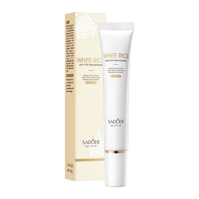 Крем для кожи вокруг глаз SADOER White Rice Nicotinamide осветляющий 20 г