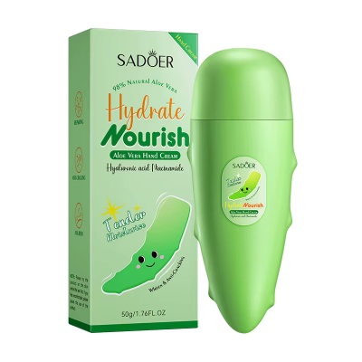 Крем для рук SADOER Aloe Vera Hyaluronic Acid увлажняющий, питательный 50 г
