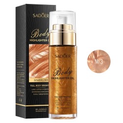 Масло-хайлайтер для тела SADOER Body Highlight Oil №03 Bronze с эффектом мерцания 85 мл