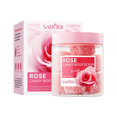 Скраб сахарный в шариках для тела SADOER Rose Candy 140 г