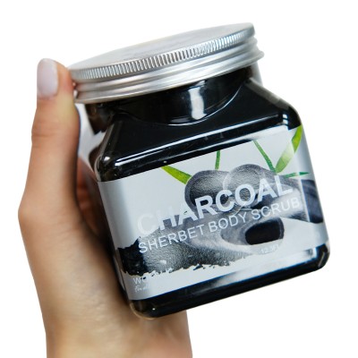 Скраб для тела Wokali Charcoal Sherbet Body Scrub WKL484