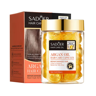 Капсулы для волос SADOER Argan Oil Honey увлажнение и защита 30 шт