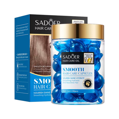 Капсулы для волос SADOER Argan Oil Olive гладкость и защита 30 шт