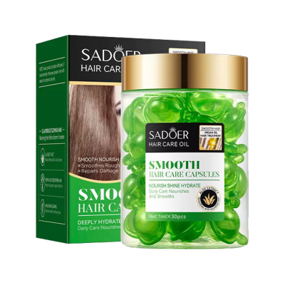 Капсулы для волос SADOER Argan Oil Aloe шелковистость и защита 30 шт