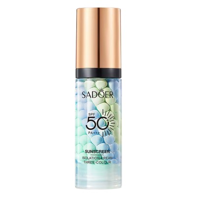 База под макияж SADOER Fresh Three Color Block Blocking Cream SPF50+ PA+++ 40 г