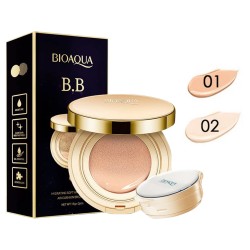 Кушон BIOAQUA Exquisite & Delicate BB Cushion Cream SPF50 15 г + 15 г (со сменным блоком) ПАЛИТРА