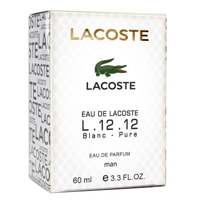 Парфум чоловічий Lacoste Eau de L.12.12 Blanc-Pure 60 мл