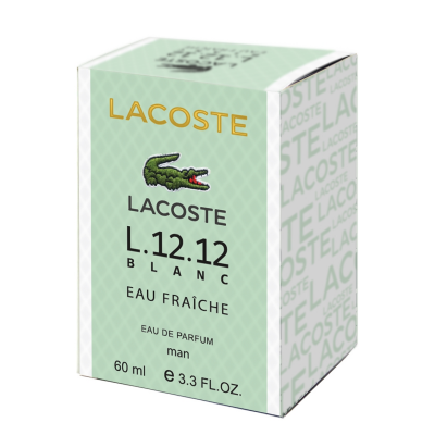 Парфюм чоловічий Lacoste L.12.12 Blanc Eau Fraiche 60 мл