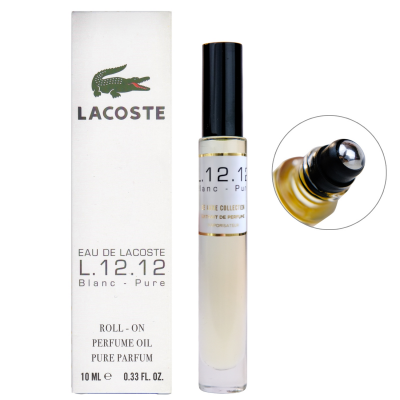 Парфюм масляный мужской Lacoste Eau De L.12.12 Blanc-Pure 10 мл