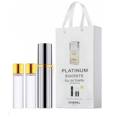 Парфум чоловічий Chanel Egoiste Platinum з феромонами 3х15 мл