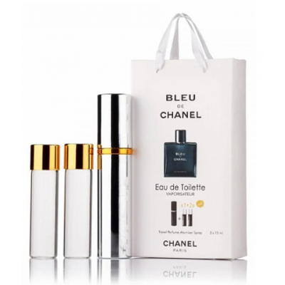 Парфум чоловічий Chanel Bleu de Chanel з феромонами 3х15 мл