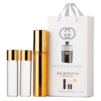 Парфум чоловічий Gucci Guilty з феромонами 3х15 мл