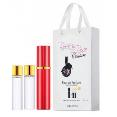 Парфюм женский Valentino Rock`n Rose Couture с феромонами 3х15 мл